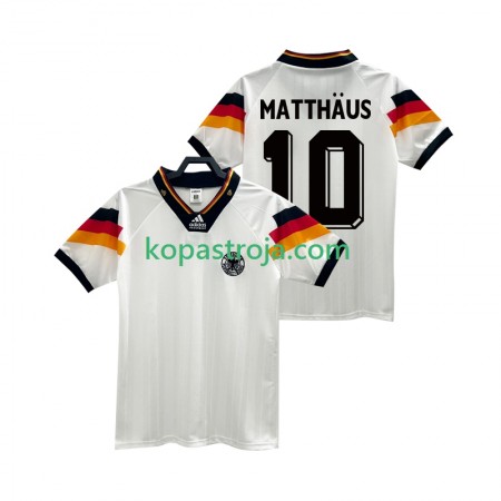 Billiga Fotbollströjor Tyskland MATTHAUS 10 1992 Retro Hemma tröja Kortärmad